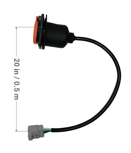 Miniatura 2 de JOEEGO Y-30 Receptáculo de cargador para carrito de golf, CA 110-220V, compatible con Coleman DR48V y Kandi Kruiser 4P AGM Battery EV, cable