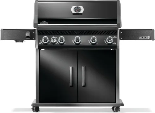 Miniatura 12 de Napoleon Rogue PRO 425 Parrilla de gas propano con quemador lateral infrarrojo, negro, parrilla duradera de 4 quemadores para patio trasero
