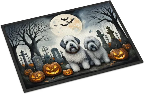 Miniatura 67 de Caroline's Treasures DAC2011MAT - Felpudo de Halloween espeluznante con diseño de Beagle, de 18 x 27 pulgadas, para interiores y exteriores