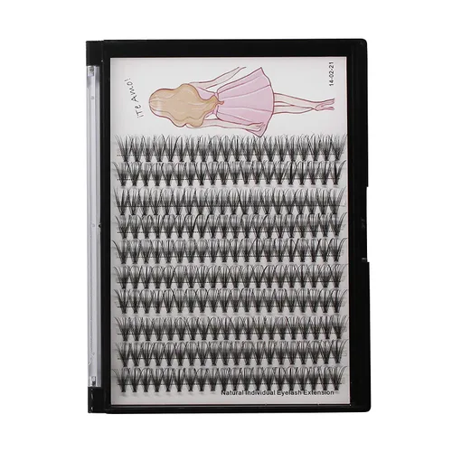 Miniatura 3 de Pestañas postizas individuales de 0.07 a 0.86 pulgadas a elegir 20D/40D/60D/80D/100D, grosor de 0.003 in, rizo D, extensiones de pestañas de ojos 3D