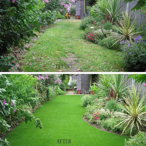 Miniatura 7 de GL Tapetes de Césped Artificial para Alfombra de Césped Tamaños Personalizados, Alfombra Sintética Interior Exterior Paisajismo, Césped Falso