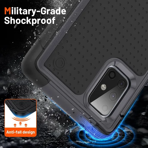 Miniatura 178 de Jeylly Compatible con Samsung Galaxy A22 5G Funda, Funda Samsung A22 5G con 2pcs protectores de pantalla de vidrio templado