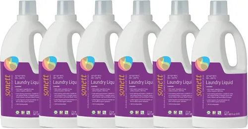 Miniatura 8 de Sonett Detergentes líquidos orgánicos para lavandería, sensibles (1 unidad) para personas con alergias, sin OMG, certificado orgánicamente cultivado