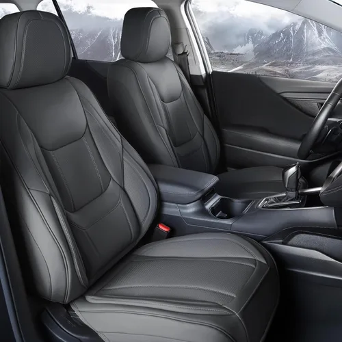 Coverland Fundas de Asiento de Automóvil Personalizadas Asientos Delanteros para [Asientos de Cubo Chevy Camaro 2016-2024 Estilo Convertible] -