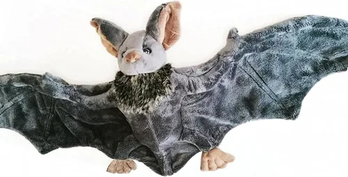 Miniatura 4 de Enivtfz Juguetes de Peluche de Murciélago Grande de 12", Animal de Peluche Murciélago Gótico Espeluznante Murciélagos Realistas Muñeco de Peluche