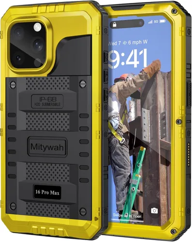 Miniatura 105 de Mitywah Funda impermeable para iPhone 7/iPhone 8 / iPhone SE 2020, funda de metal resistente de grado militar, protección de cuerpo completo