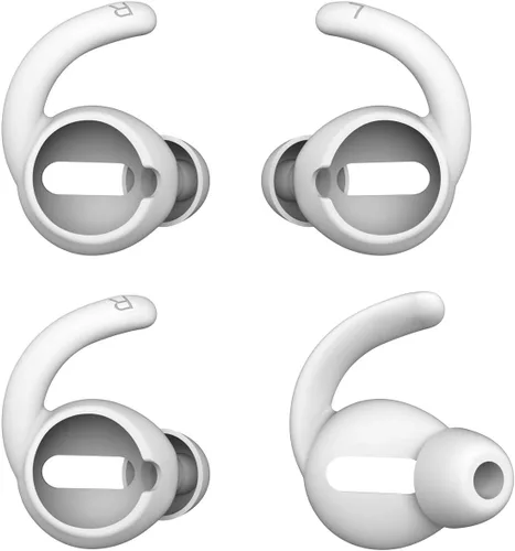 Ganchos para orejas antideslizantes de silicona suave compatibles con Apple Airpods 2 y 1, ligeros, mejora de calidad de sonido para auriculares,