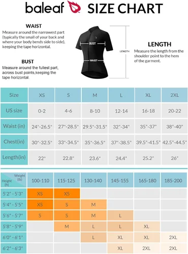 Miniatura 7 de BALEAF Camiseta de ciclismo para mujer, manga corta, con bolsillos, transpirable, para el verano