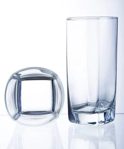 Miniatura 8 de Juego de 8 Vasos para Beber de Uso Diario, Cristalería de Cocina para Cóctel, Café Helado, Cerveza, Té Helado, Vino, Whisky, Agua, 4 Vasos Altos