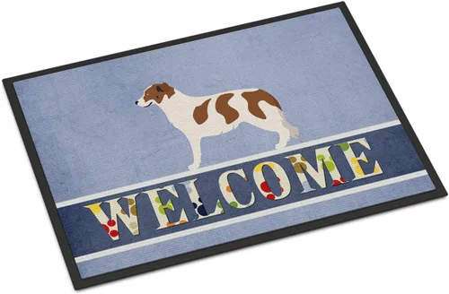Miniatura 141 de Caroline's Treasures BB8321JMAT - Felpudo de bienvenida Berger Picard de 24 x 36 pulgadas, tapete azul para puerta delantera, para interiores