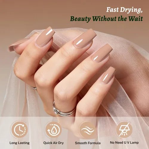 Miniatura 3 de OpenLive 18ml Esmalte de uñas desnudo de gran volumen, secado rápido, rosa claro, esmalte de uñas de secado rápido y larga duración, arte de uñas