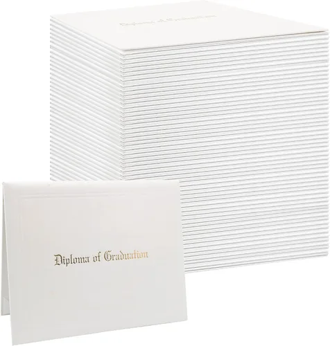 Miniatura 10 de GraduationMall Cubierta impresa para diploma para certificado 8.5 x 11 pulgadas, real, paquete de 1