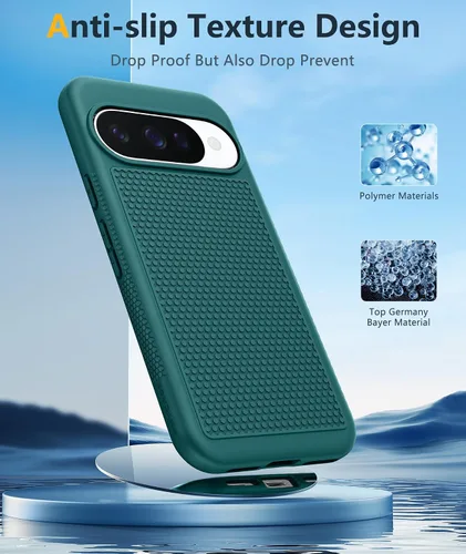 Miniatura 403 de FNTCASE Funda para iPhone 17 Pro: Fundas delgadas translúcidas de color azul claro compatibles con MagSafe, protección completa de la cámara