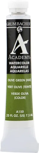Miniatura 7 de Grumbacher Academy Pintura de acuarela, 0.3 fl oz/0.25 onzas, óxido de cromo verde (A048)