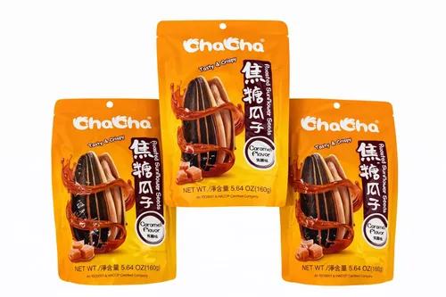 HealthEmpire para semillas de girasol tostadas ChaCha (3 bolsas) (1, sabor a caramelo)