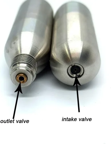 Miniatura 4 de Cartuchos de CO2 recargables de 0.28 oz, cartuchos de CO2 Tanque de CO2 de acero recargable de 0.28 oz de alta calidad para pistolas de Airsoft