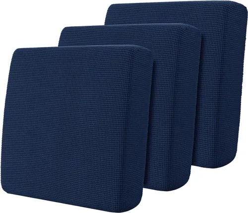 Miniatura 79 de Hokway Fundas de cojín elásticas para sofá Fundas de cojín para sofá Fundas de cojín de asiento de sofá Funda protectora de cojín(Chocolate, Mediano)