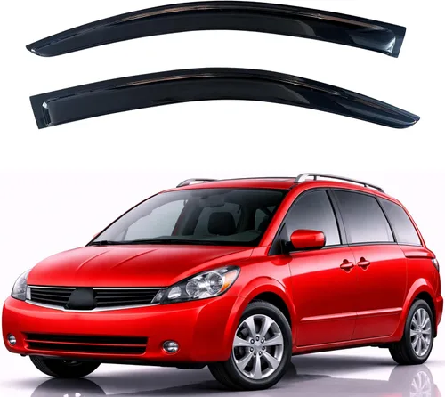 Miniatura 309 de KPY Visor de ventana compatible con Hyundai Tucson 2021-2025, 4 piezas de deflector de ventilación para ventana lateral, estilo Mugen, protector