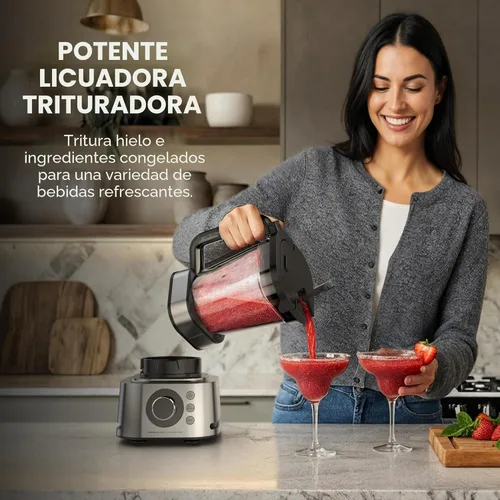 Miniatura 3 de Ninja Combinación de licuadora y procesador de alimentos, sistema de licuadora Foodi Power para batidos, cuencos, untables y batidos, 6 funciones