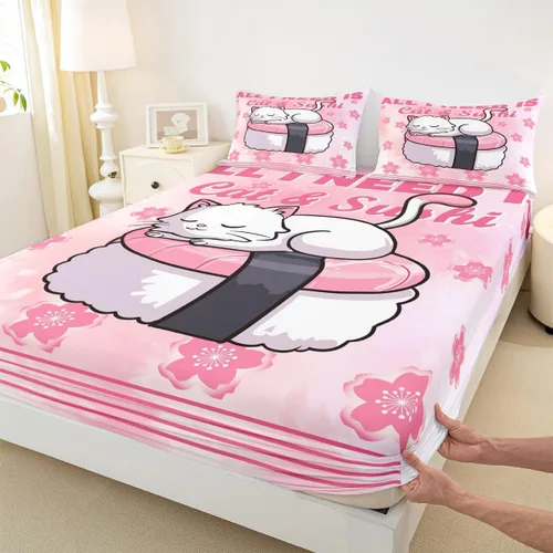 Miniatura 13 de Bonita sábana bajera ajustable para niños, tamaño individual, juego de ropa de cama rústica de pollo, decoración de dormitorio para niños y adultos