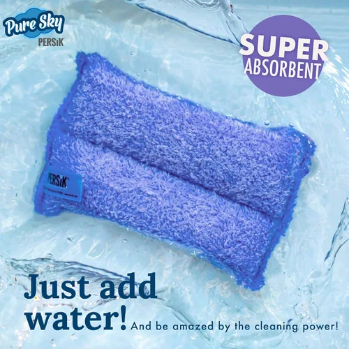 Miniatura 6 de Pure-Sky Ultra - Esponja de limpieza de microfibra 2 en 1, combinación para vidrio y multiusos, solo agrega agua, no necesita detergentes, uso