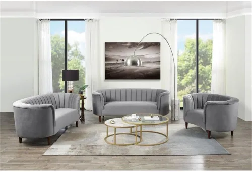 Miniatura 2 de Acme Furniture Sofás tapizados, gris