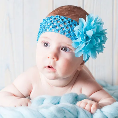 Miniatura 4 de 30 diademas de gasa para niñas pequeñas, suaves y elásticas, accesorios para el cabello para bebés, niñas, recién nacidos, bebés y niños pequeños