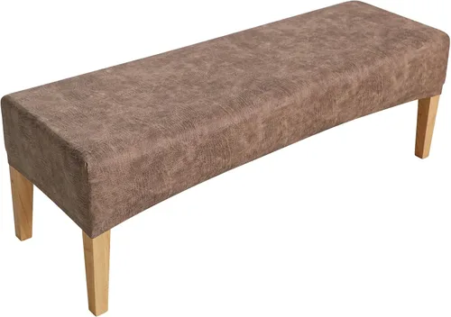 Miniatura 16 de FORCHEER Funda para Banco de Comedor de Tela de Cuero Sintético Innovadora Funda Deslizable para Banco para Sala de Estar Lavable Funda para Otomán