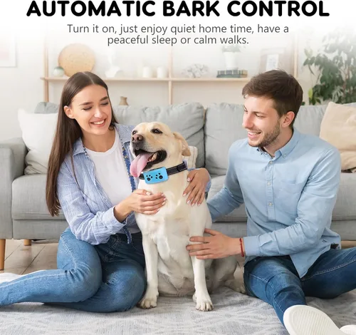 Miniatura 4 de Collar Antiladridos para Perros, Svtrat Collar Antiladridos Inteligente para Perros Pequeños, Medianos y Grandes con 4 Modos de Entrenamiento y 7
