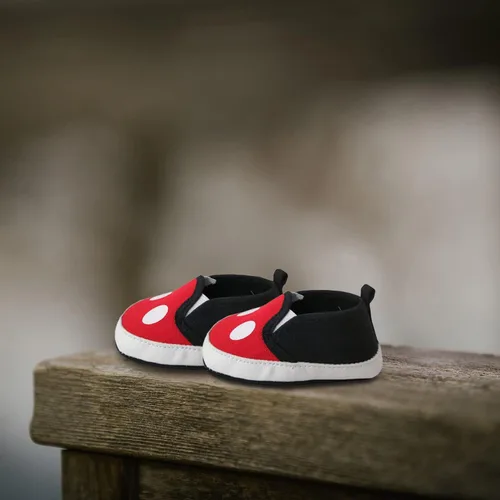 Miniatura 8 de Disney Mickey Mouse - Zapatos infantiles rojos y negros, Negro