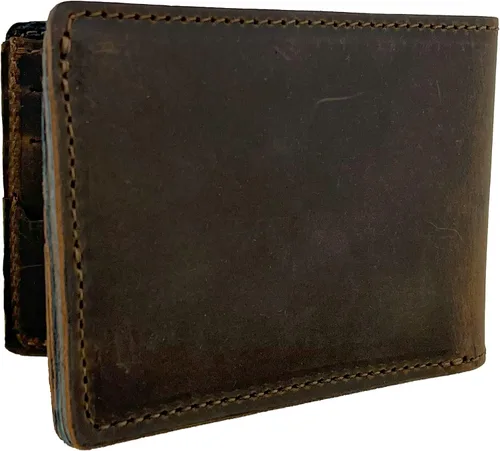 Miniatura 2 de Anthology Gear Handmade Full Grain Minimalist Leather Wallet For Men (Whiskey Brown)