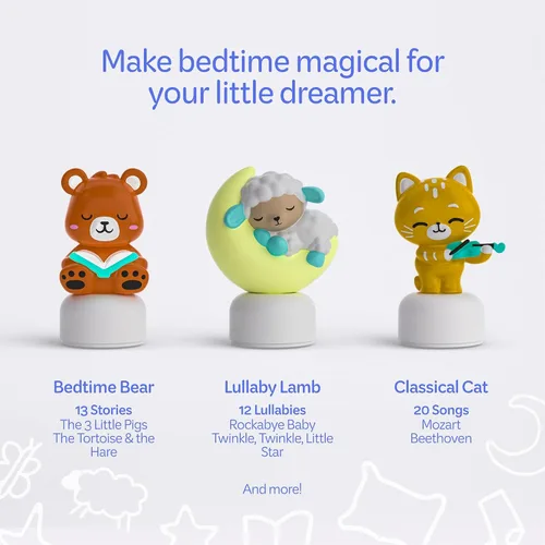 Miniatura 4 de Move2Play, Máquina de Sonido Dozi Más de 3 horas de contenido Luz nocturna Reloj despertador para niños pequeños y niños Tranquilizador Ok