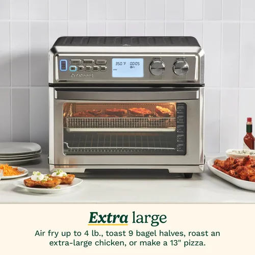 Miniatura 3 de Cuisinart - Horno tostador de freidora de aire con capacidad extra grande, horno de acero inoxidable de 1800W con pantalla digital, opciones