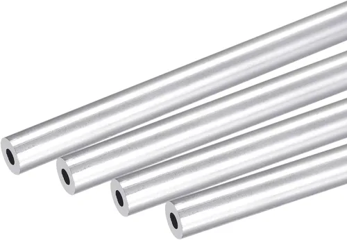 Miniatura 14 de uxcell 6063 Tubo redondo de aluminio 0.236 in OD 0.118 in Diámetro interior 9.843 in Longitud Tubería 4 PC
