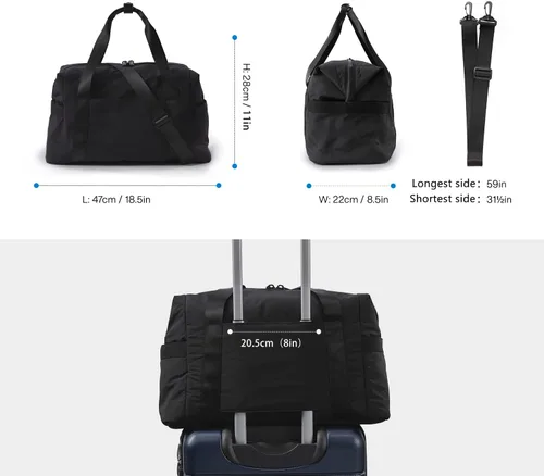 Miniatura 4 de BAGSMART Bolsas de viaje con bolsa de aseo, Bagsmart Neceser y bolsas de viaje