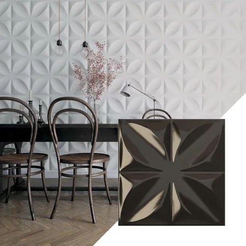 Miniatura 32 de Ekena Millwork WP20X20ALWH 19 5/8 pulgadas de ancho x 19 5/8 pulgadas de alto Alexa EnduraWall Decorativo 3D Panel de pared cubre 2.67 pies cuadrados