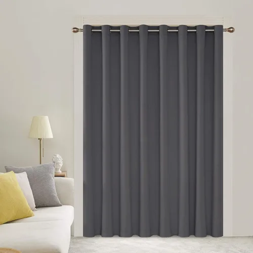 Miniatura 131 de Deconovo Cortina opaca, para oscurecer la habitación Gris claro