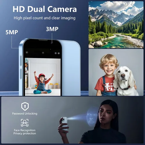 Miniatura 5 de Mini teléfono 3.0 "HD pantalla táctil Mini Smartphone más pequeño del mundo desbloqueado Android compacto teléfono móvil para niños y estudiantes