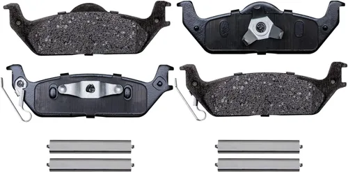 Miniatura 7 de Detroit Axle - Kit de freno trasero para Ford F-150 2004-2011, 2006-2008 Lincoln Mark LT Rotores de freno de disco de cerámica Pastillas de freno