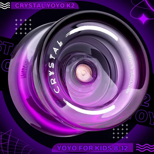 Miniatura 9 de MAGICYOYO K2 - Yoyo de plástico profesional sensible para niños principiantes, extra no sensible, rodamiento yoyo, yoyo de trucos para adultos + 12