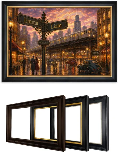 Miniatura 129 de IPIC - Personalized Framed Canvas with Custom Street Sign in Boston Personalized Street Signs with Names, Custom Canvas Print, Boston Sunset