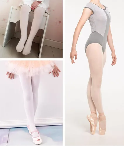 Miniatura 6 de MdnMd Girls' Women's Ballet Tights Ultra Soft Convertible Dance Leggings Transition Tights for Toddler Kids Adult
