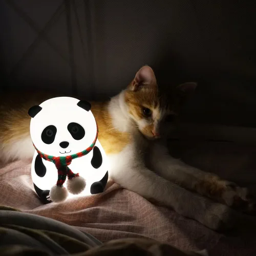 Miniatura 6 de Luz nocturna LED para niños, bonita luz nocturna de enfermería, lámpara de cuidado de los ojos no parpadeante, recargable por USB, control táctil