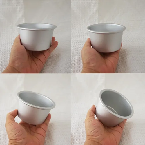 Miniatura 4 de Juego de sartenes de aluminio para tartas, 6 piezas de pastelería de una sola porción, moldes grandes para magdalenas, herramienta para hornear