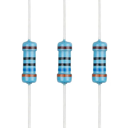 Miniatura 99 de 100 resistencias de 1 ohm 1/2 W (0.5 vatios) ±1% tolerancia de película metálica, resistencia fija de múltiples valores de resistencia opcional