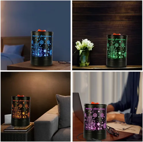 Miniatura 5 de Enaroma Calentador de cera con fragancia, calentador de aceite eléctrico, quemador para cera perfumada, para decoración del hogar, diseño de Navidad