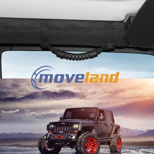 Miniatura 5 de moveland 4 asas de agarre compatibles con asas de barra antivuelco para Jeep Wrangler YJ TJ JK JL Sports Sahara Freedom Rubicon X y Unlimited