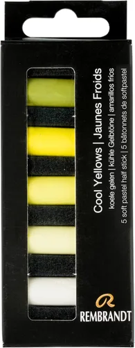 Miniatura 20 de Rembrandt Juego de micro pastel suave, 10 barras de media pieza, selección de tonos oscuros Dark Shades
