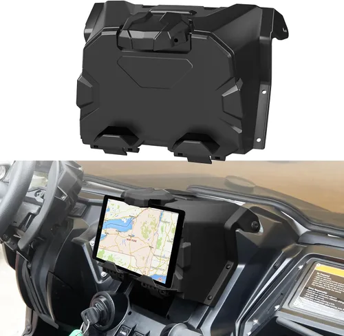 Soportes para dispositivos eléctricos con caja de almacenamiento, bandeja organizadora para Honda Talon 1000 2019-2023, soporte de montaje para iPad