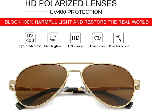 Miniatura 25 de Gafas de sol polarizadas de aviador pequeñas para niñas y niños de 4 a 16 años